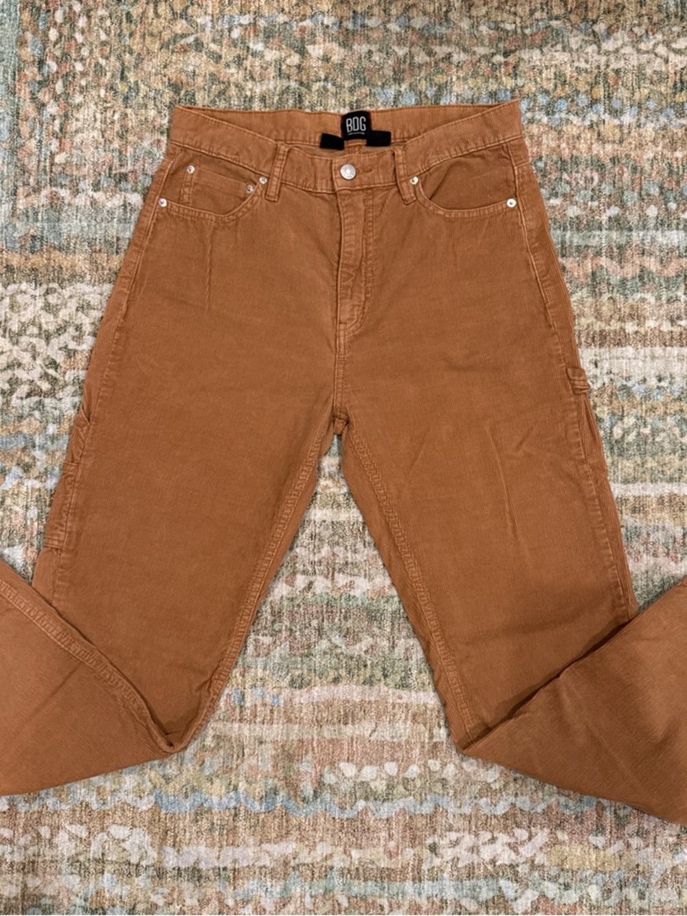 BDG light camel Brown Corduroy slim Straight Carpenter pants. Size 28.